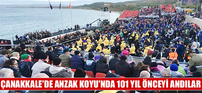 Anzaklar, Çanakkale Anzak Koyu’nda, 101 yıl önceyi andılar