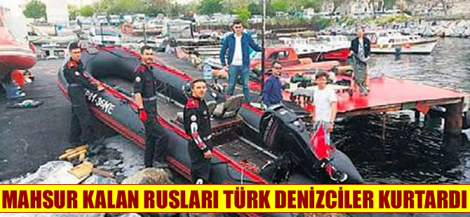 Mahsur kalan Rusları, Türk denizciler kurtardı