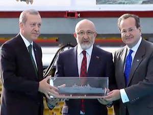 TCG ANADOLU'nun sac kesimi, Cumhurbaşkanı Erdoğan'ın katılımıyla gerçekleşti