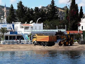 Yaz geliyor, plajlara çalışmalar hızlandı