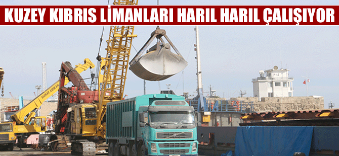 KKTC'de limanlarda gemi trafiği çok yoğun