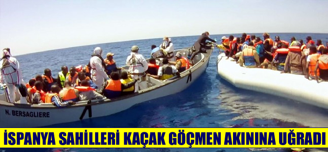 Kuzey Afrika’dan İspanya sahillerine kaçak göçmen akını