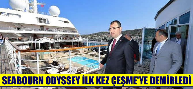 Seabourn Odyssey kruvaziyeri Çeşme Ulusoy Limanı'na demir attı