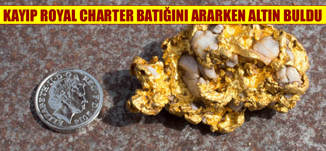 Kayıp gemiyi ararken altın külçesi buldu