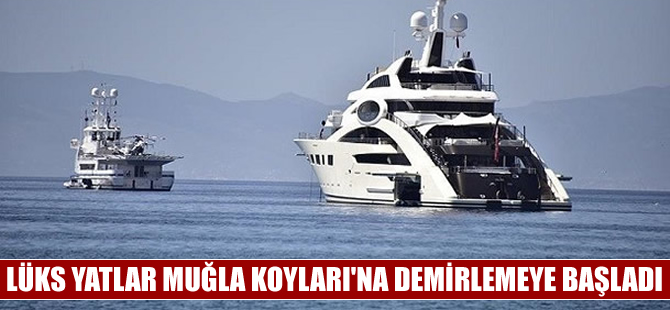 Muğla koyları lüks yatları misafir etmeye başladı