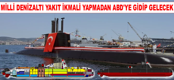 Milli Denizaltı yakıt ikmali yapmadan ABD'ye gidip geri dönebilecek