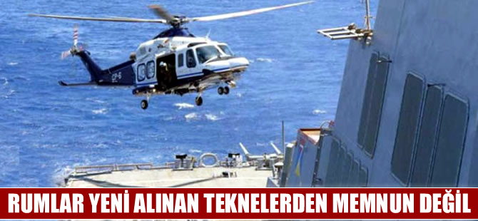 Rumlar yeni alınan arama kurtarma teknelerinden memnun değil