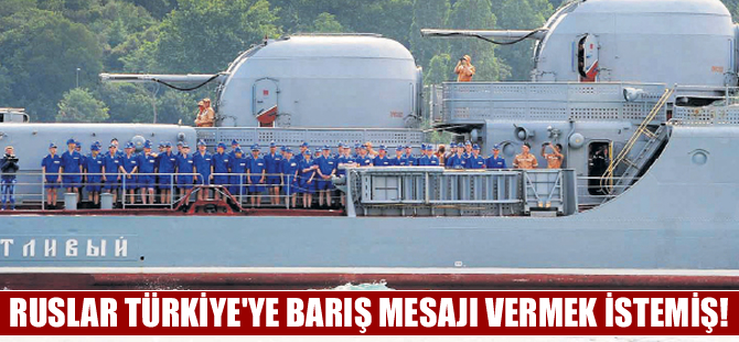 Rusya mavi üniformalı askerlerle Türkiye’ye ‘barış’ mesajı vermiş