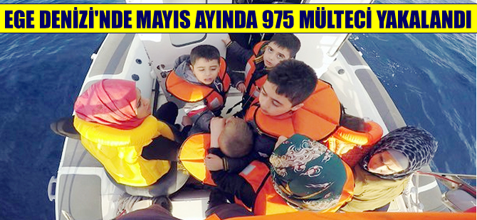 Mayıs ayında Ege Denizi'nde 975 mülteci yakalandı