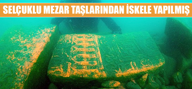 Selçuklu'nun mezar taşlarından iskele yapmışlar