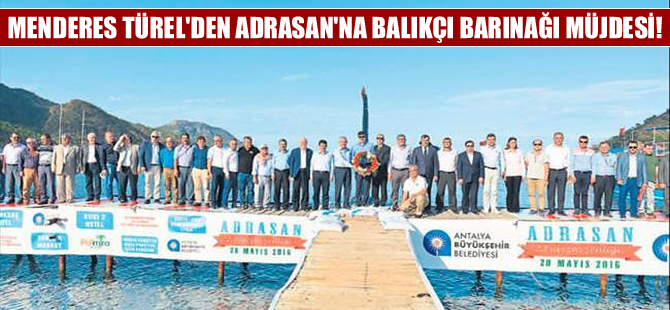 Adrasan’a balıkçı barınağı yapılacak