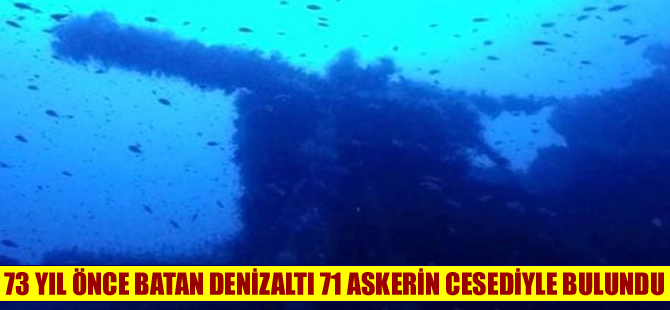 İngiliz denizaltısı, 71 askerin cesediyle bulundu