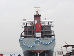 M/V Polarnet,  Altınova Seltaş Tersanesi'nde denize indirildi