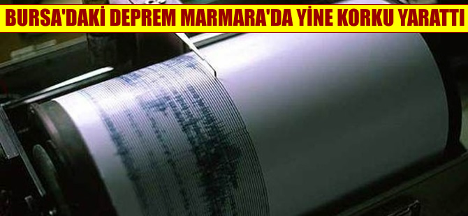 Bursa'lılar sabaha depremle uyandı