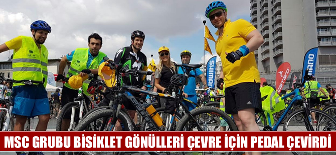 MSC Grubu Bisiklet Gönüllüleri çevre için pedal çevirdi