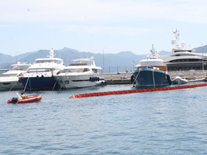 Marmaris'te deniz kirliliği tatbikatı gerçekleştirildi