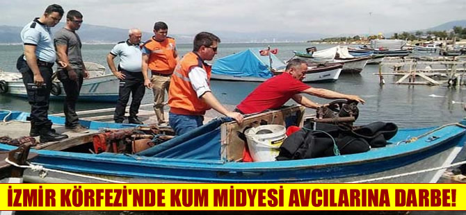 İzmir Körfezi'nde kum midyesi avcılarına darbe