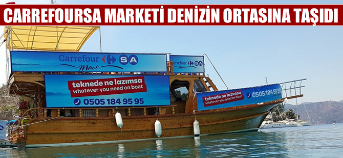 CarrefourSA marketi denizin ortasına taşıdı!