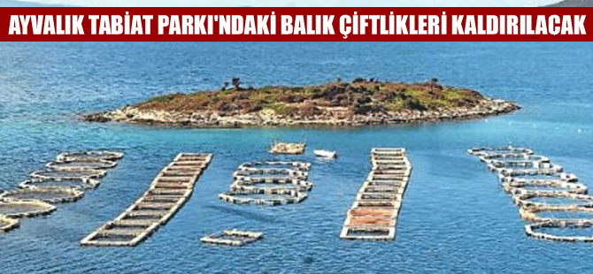 Ayvalık Adaları Tabiat Parkı’ndake balık çiftlikleri kaldırılacak
