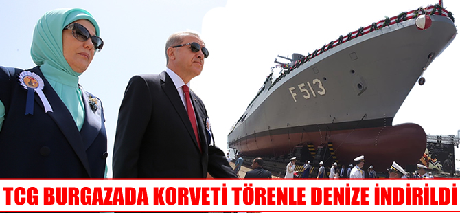 TCG Burgazada denize indirildi, uçak gemisi müjdesi geldi