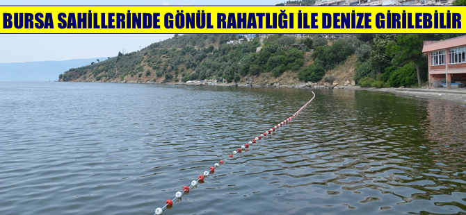 Bursa sahillerinde deniz suyu temiz çıktı
