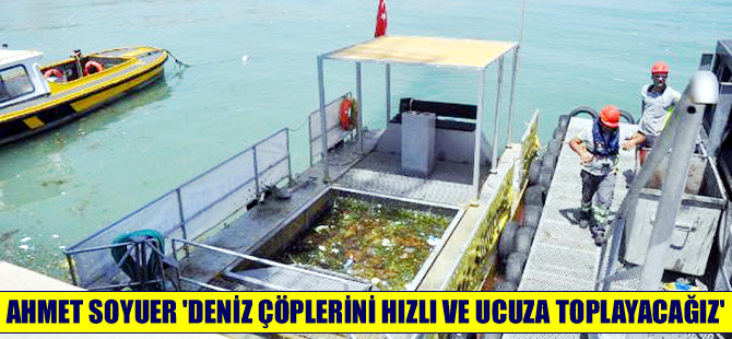 Ahmet Soyuer 200 bin liralık deniz süpürgesini 60 bin liraya yaptı