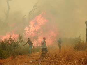 Kumluca'daki yangın kontrol altına alındı, Adrasan'da başladı