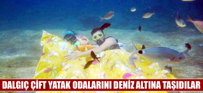 Dalgıç çift yatak odasını deniz dibine taşıdı