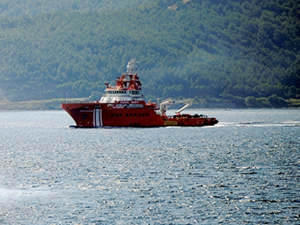 Acil durum müdahale gemisi ERV Nene Hatun Çanakkale'de