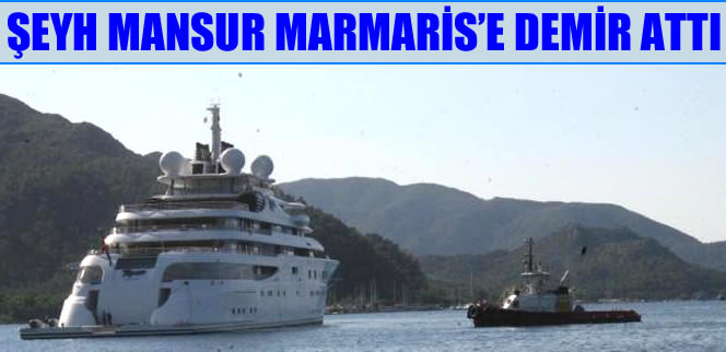 Manchester City'nin sahibi şeyh Mansur Marmaris'te