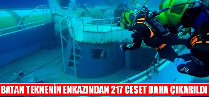 Akdeniz'de batan teknenin enkazından 217 ceset çıkarıldı