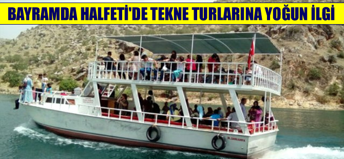 Halfeti'de tekne turlarına yoğun ilgi