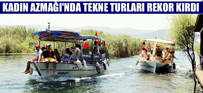 Kadın Azmağı tekne turları turist akınına uğradı