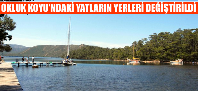 Sahil Güvenlik Okluk Koyu'ndaki yatların yerini değiştirtti