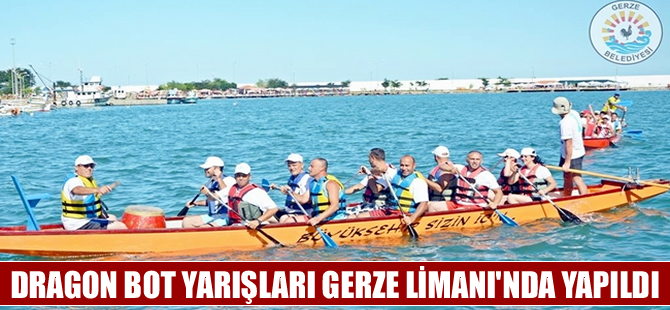 Dragon Bot yarışları Gerze liman içinde gerçekleştirildi