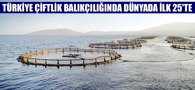 Türkiye çiftlik balıkçılığında dünyada ilk 25’te!