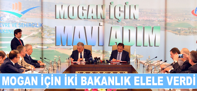 Mogan Gölü'nde dip çamurunun temizlenmesi için iki bakanlık anlaştı