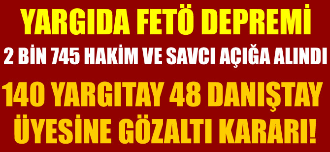 HSYK, 5 üyesinin üyeliğini düşürme kararı aldı!