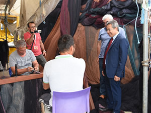 Sinop Valisi'nden Liman Başkanlığı ve Sahil Güvenlik'te güvenlik denetimi