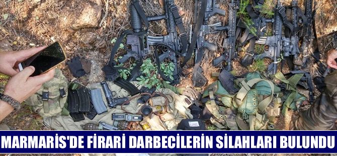 Marmaris'teki otele saldırı düzenleyen darbecilerin silahları ele geçirildi