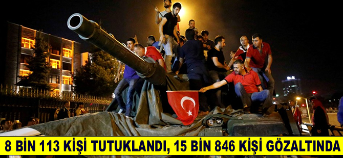 Efkan Ala:  5 bin 266'sı asker 8 bin 113 kişi tutuklandı