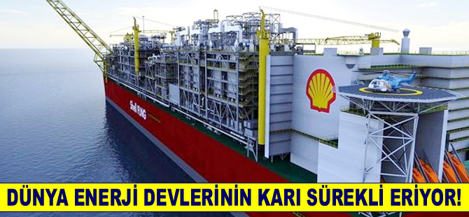 Dünya enerji devlerinin karı sürekli eriyor