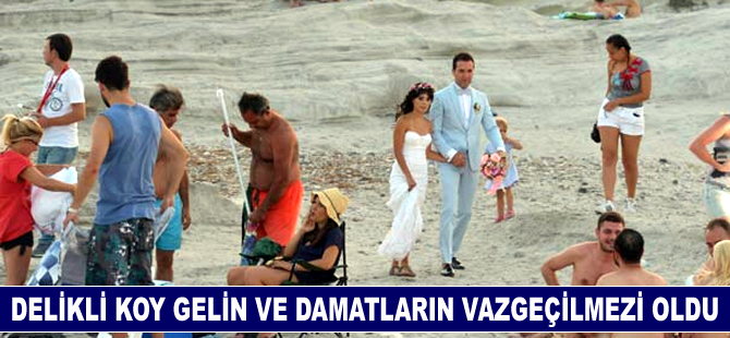 Delikli Koy, gelin- damat fotoğrafların vazgeçilmezi oldu