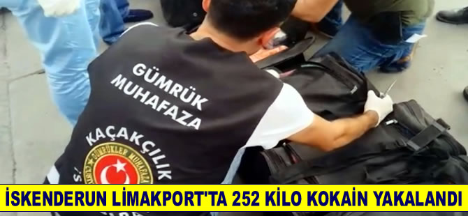 İskenderun Limakport'ta konteynerlerde 252 kilo kokain yakalandı