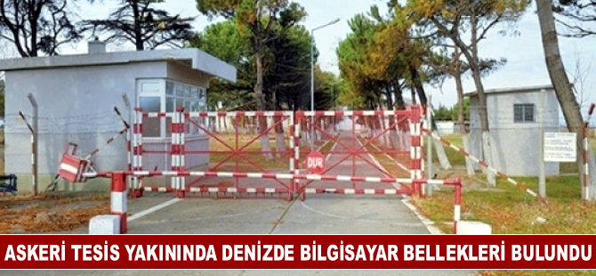 Askeri tesis yakınındaki denizde bilgisayar bellekleri bulundu