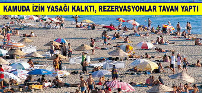 Kamuda izin yasağı kalktı, iç turizmde patlama yaşanması bekleniyor