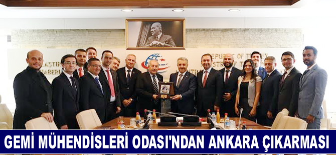 Gemi Mühendisleri Odası'ndan Ulaştırma, Denizcilik ve Haberleşme Bakanlığı'na ziyaret