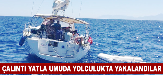 Çalıntı yatla umuda yolculukta 38 kaçak göçmen yakalandı