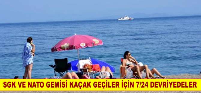 Çanakkale sahillerinden Midilli'ye  kaçak geçişler için sıkı önlem