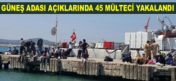 Yunan adalarına geçmeye çalışan mülteciler yakalandı